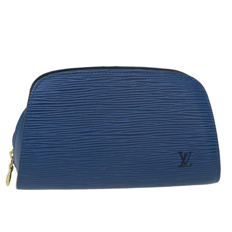 LOUIS VUITTON Epi Dauphine PM Pouch Blue M48445 ti1020 - Logoexplore