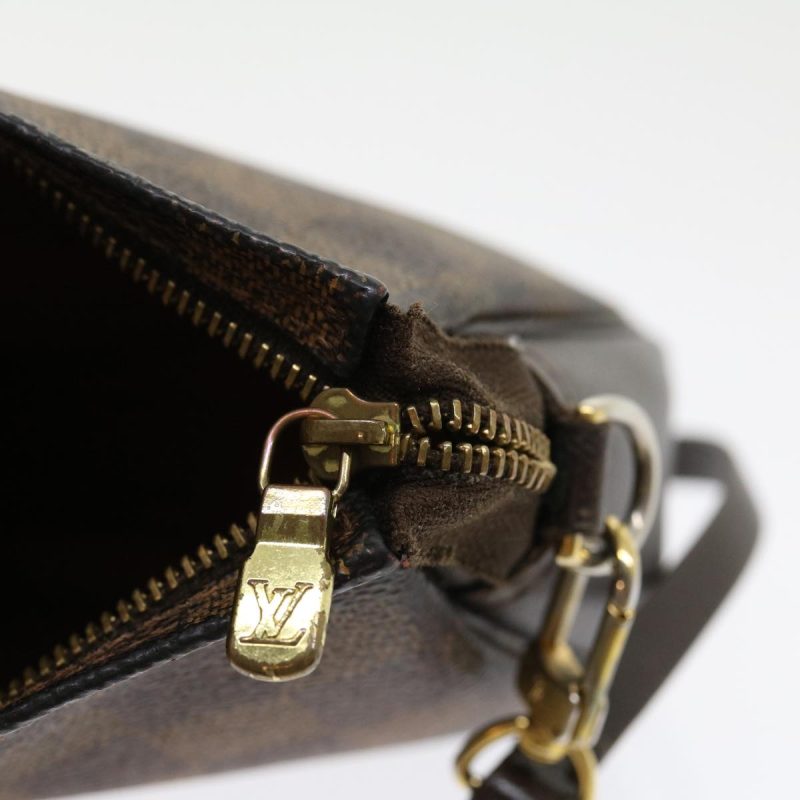 LOUIS VUITTON Damier Ebene Trousse Makeup Hand Pouch N51982 tp362 - Logoexplore - Image 9