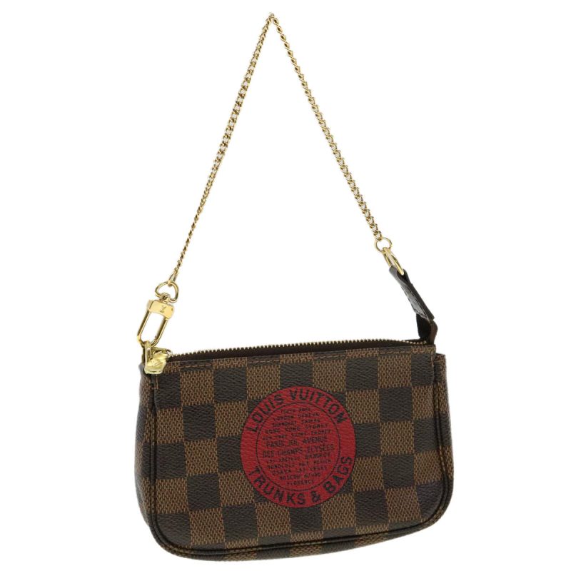LOUIS VUITTON Damier Ebene Mini Pochette T&B Accessoires - Logoexplore