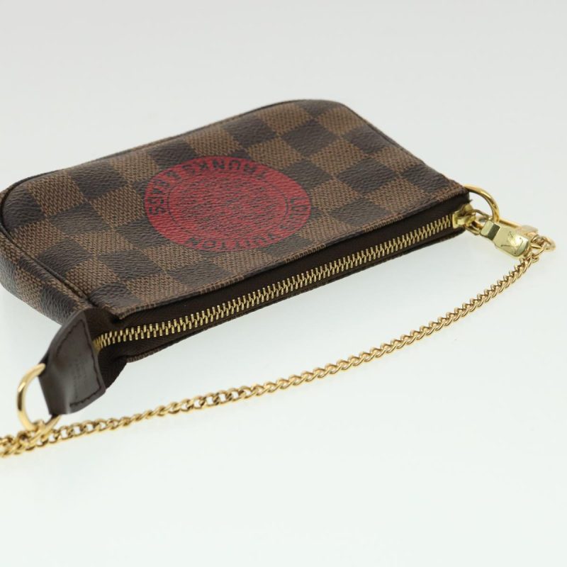 LOUIS VUITTON Damier Ebene Mini Pochette T&B Accessoires - Logoexplore - Image 6