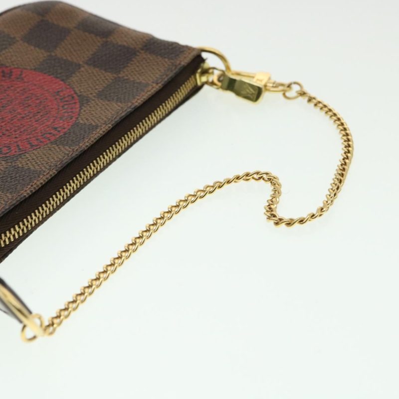 LOUIS VUITTON Damier Ebene Mini Pochette T&B Accessoires - Logoexplore - Image 7