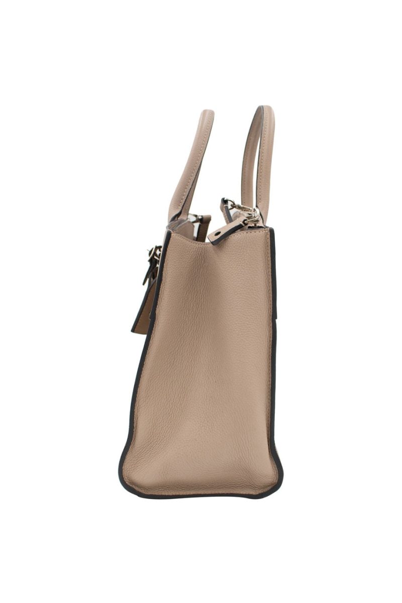 LOUIS VUITTON Galet grey grained leather ' City Steamer MM' handbag with detachable shoulder - Logoexplore - Image 2