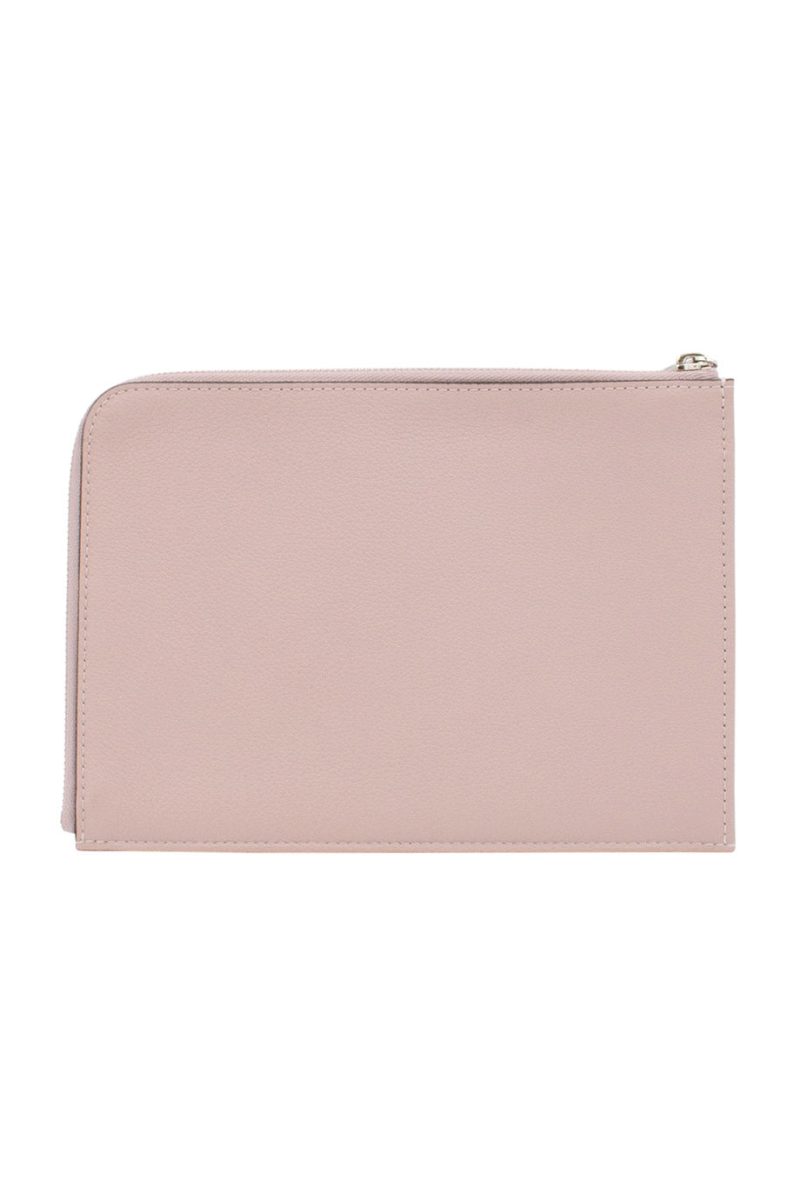 LOUIS VUITTON Dusty purple po jour taupe leather zipper clutch - Logoexplore - Image 2