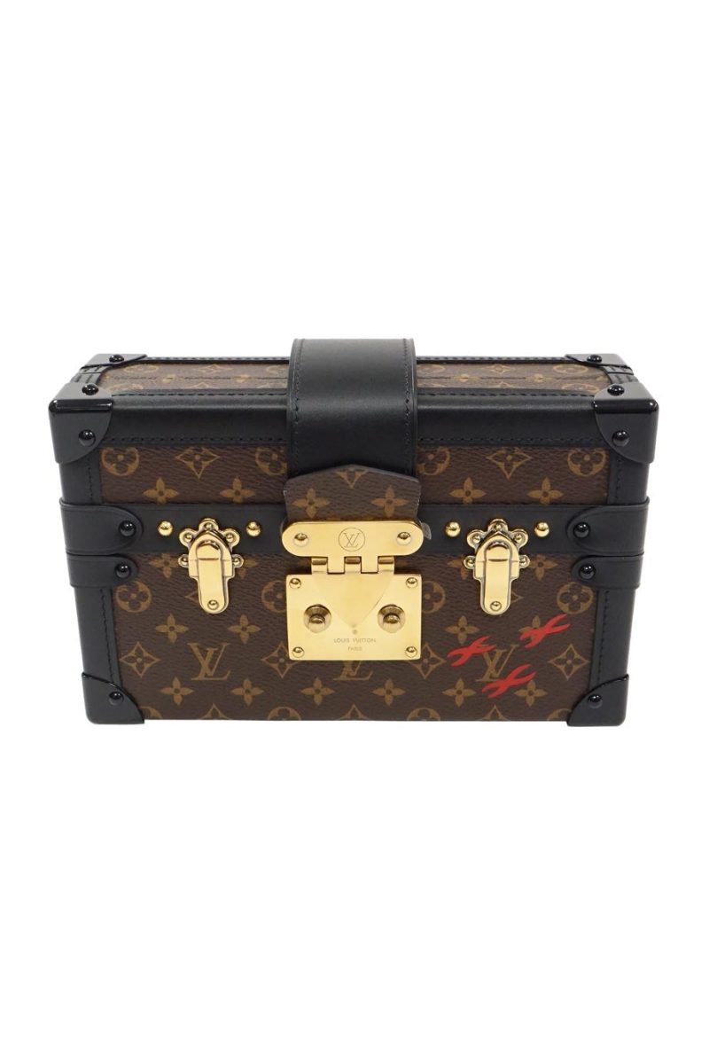 LOUIS VUITTON Brown Monogram Canvas Petite Malle Shoulder Bag - Logoexplore