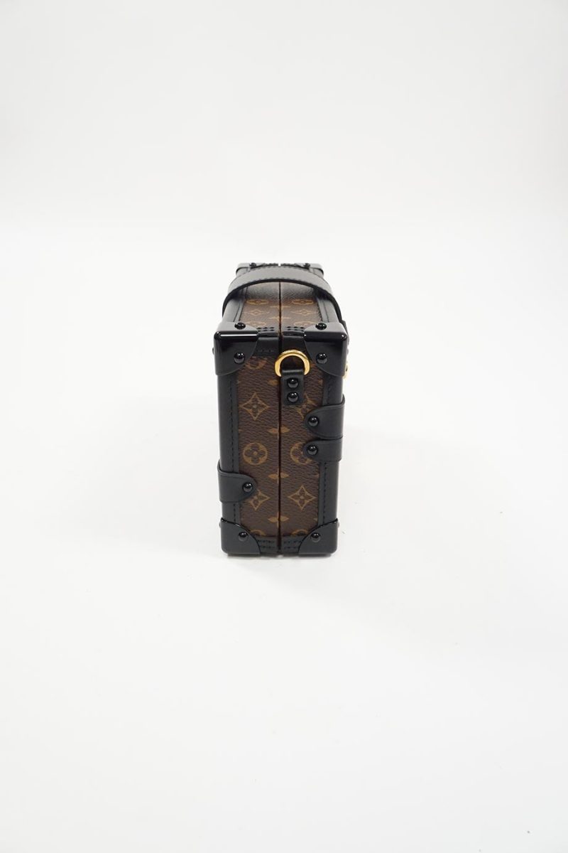 LOUIS VUITTON Brown Monogram Canvas Petite Malle Shoulder Bag - Logoexplore - Image 3