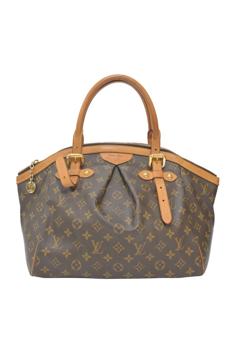 LOUIS VUITTON Brown monogram canvas and leather Tivoli bag - Logoexplore