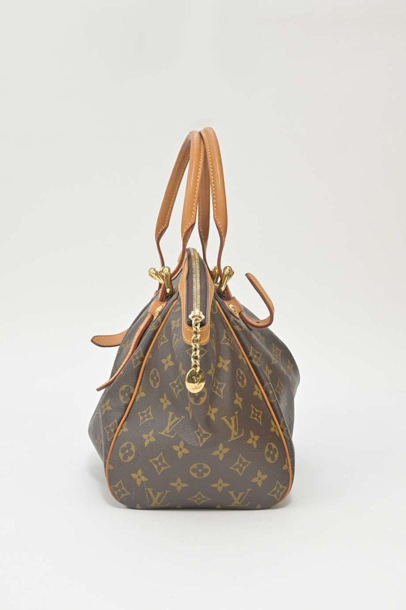 LOUIS VUITTON Brown monogram canvas and leather Tivoli bag - Logoexplore - Image 3