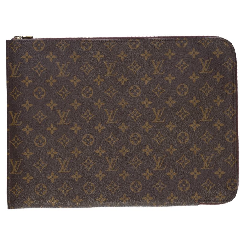 LOUIS VUITTON document holder in brown monogram canvas - Logoexplore