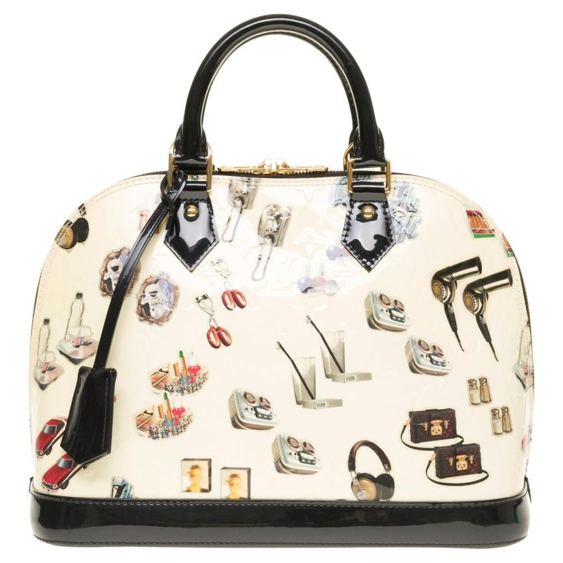LOUIS VUITTON COLLECTOR Alma "Sticker Animation" handbag by Nicolas Ghesquiere - Logoexplore