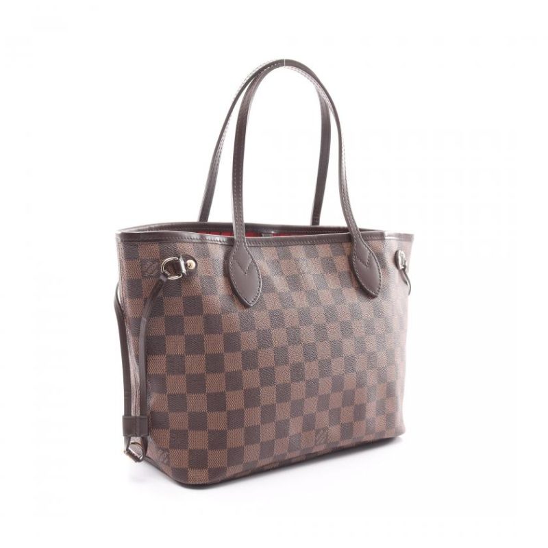 Louis Vuitton Damier Ebene Neverfull PM Tote Bag,Brown - Logoexplore - Image 3