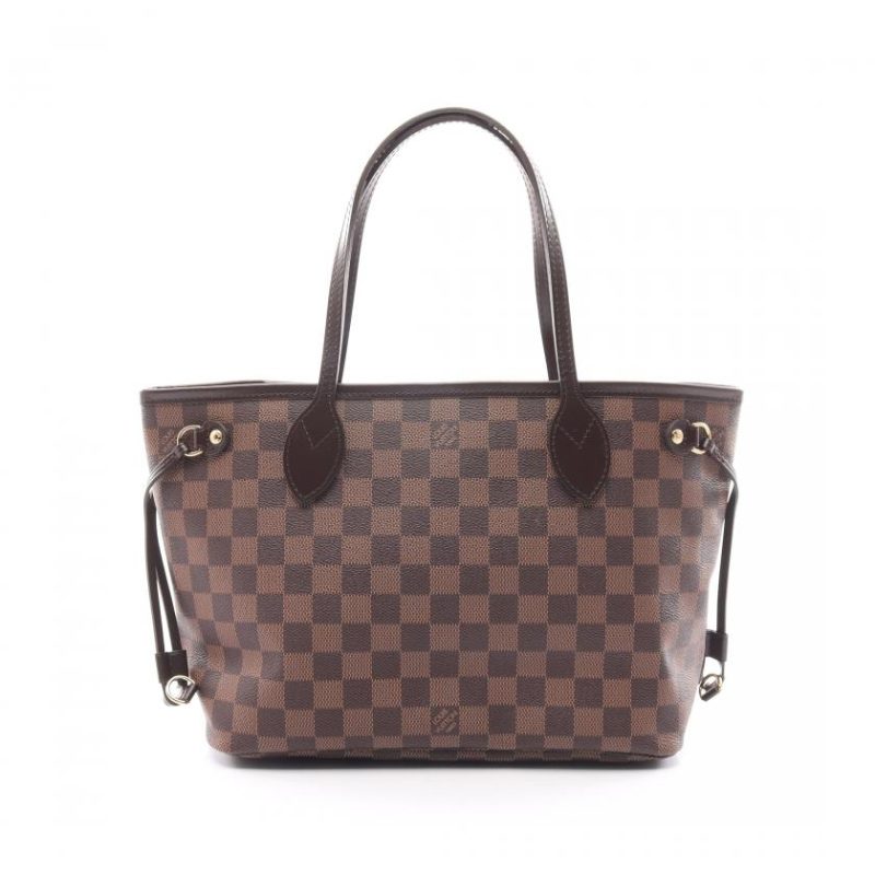 Louis Vuitton Damier Ebene Neverfull PM Tote Bag,Brown - Logoexplore